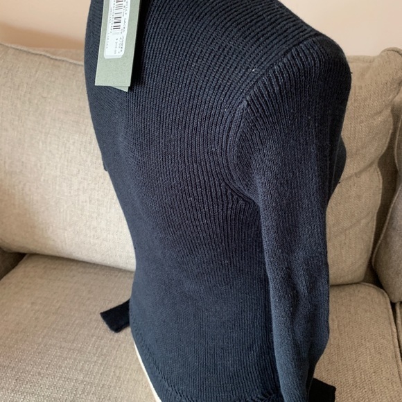 NWT AllSaints Black Lace Tie Sweater 2 - Picture 6 of 8